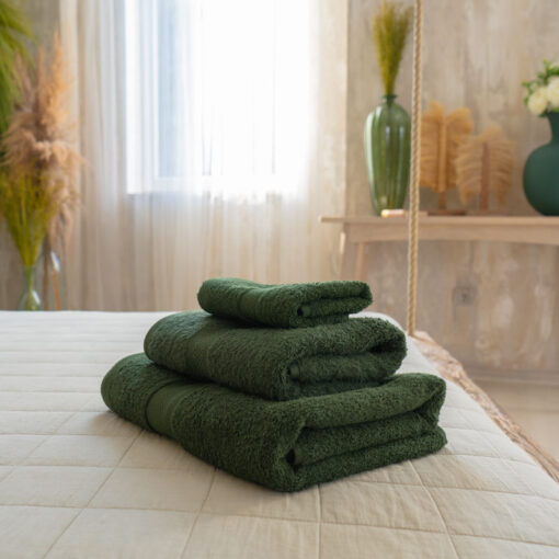 Z. Textile Olajzöld törölköző 550GSM