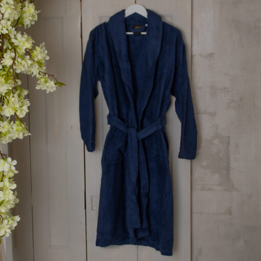 Z. Textile Indigókék frottír köntös