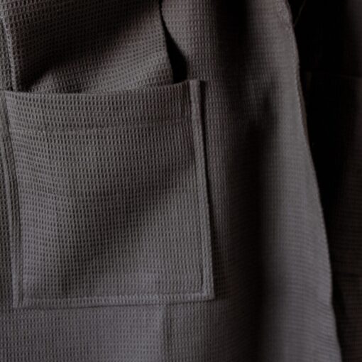 Z. Textile Sötétszürke darázsmintás köntös