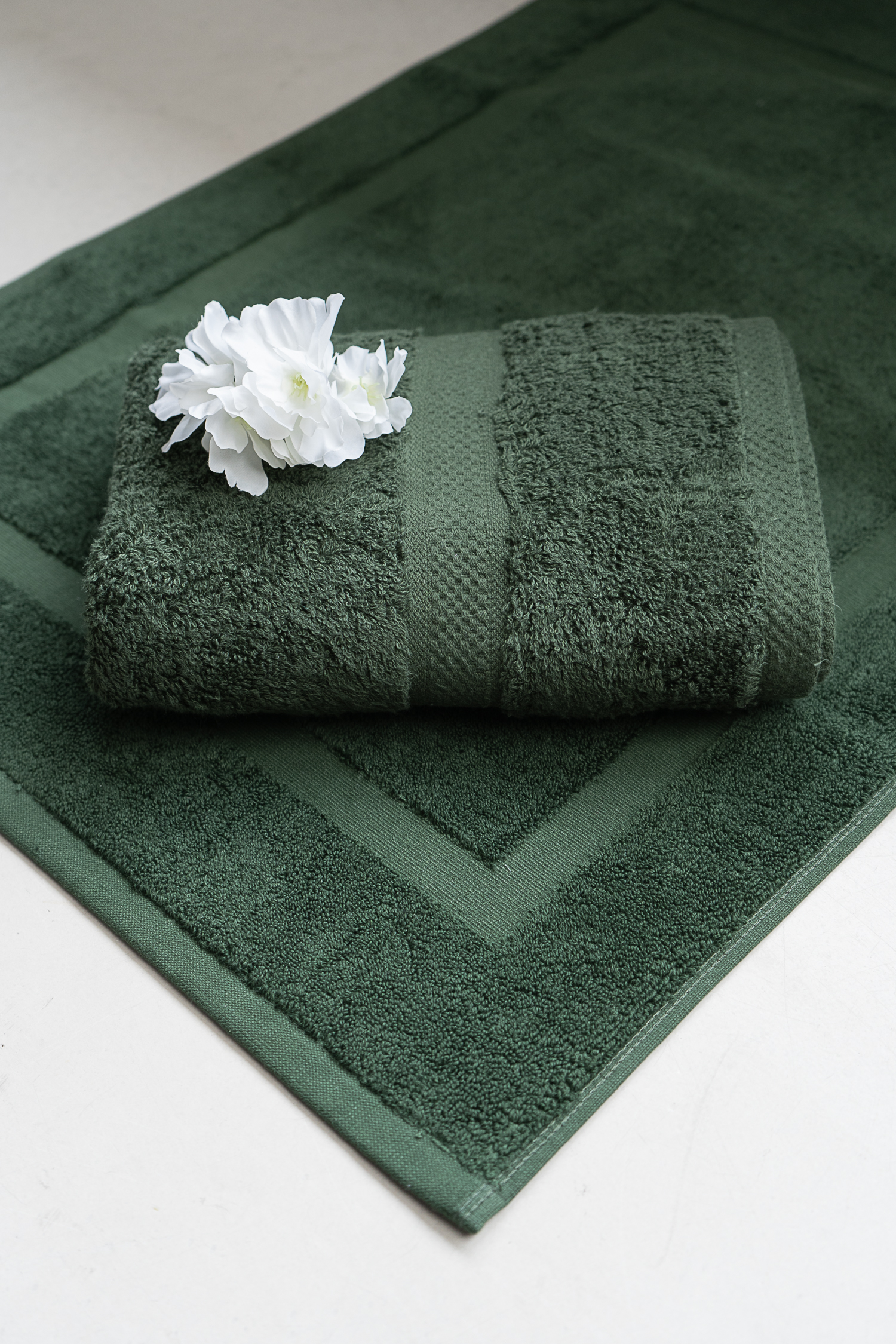 Z. Textile Olajzöld frottír kádkilépő