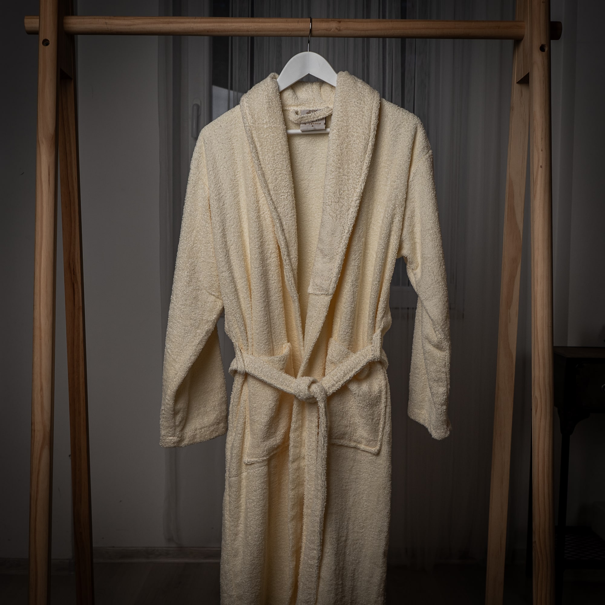 Z. Textile Krém frottír köntös