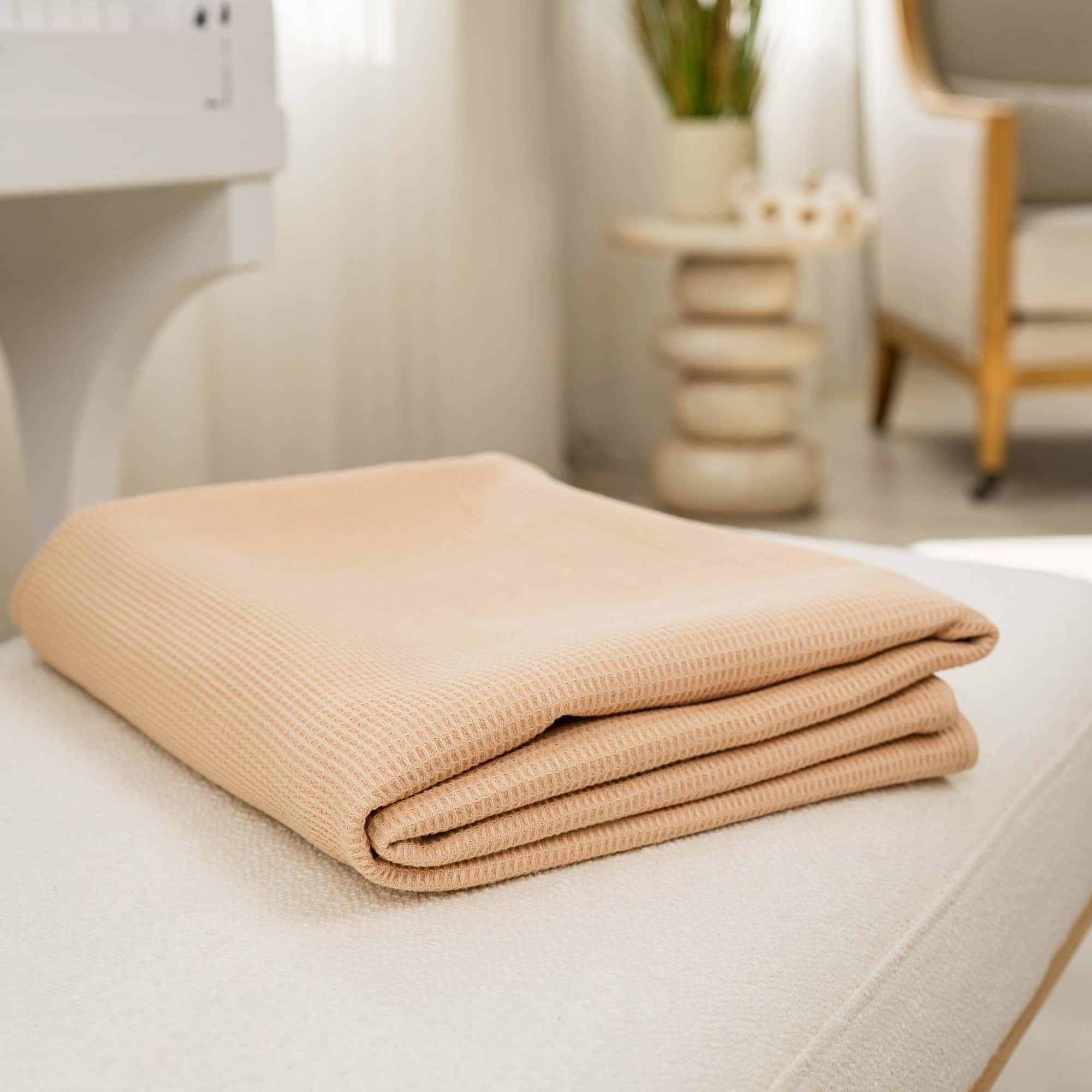 Z. Textile Szaunalepedő Darázsmintás Bézs