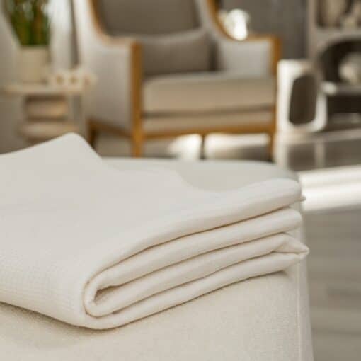 Z. Textile Szaunalepedő Darázsmintás Fehér