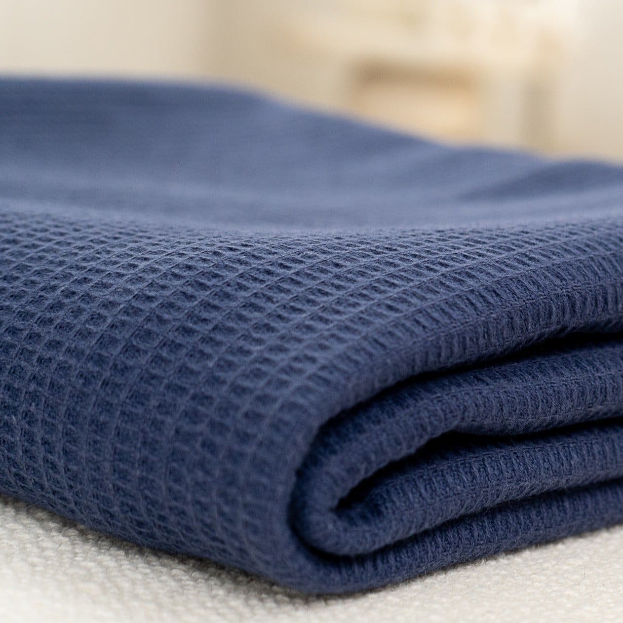 Z. Textile Szaunalepedő Darázsmintás Indigókék - Image 2